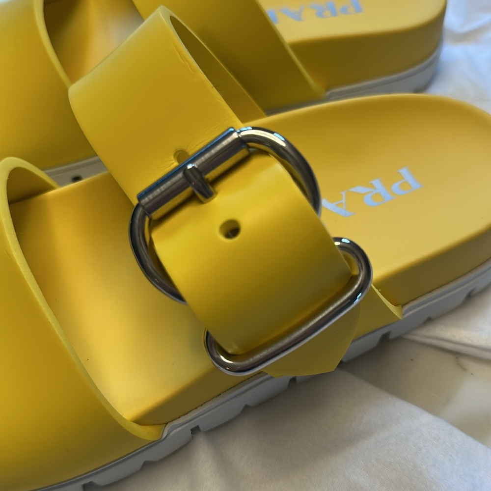 NWOT Prada Yellow Sandals - Picture 5 of 8